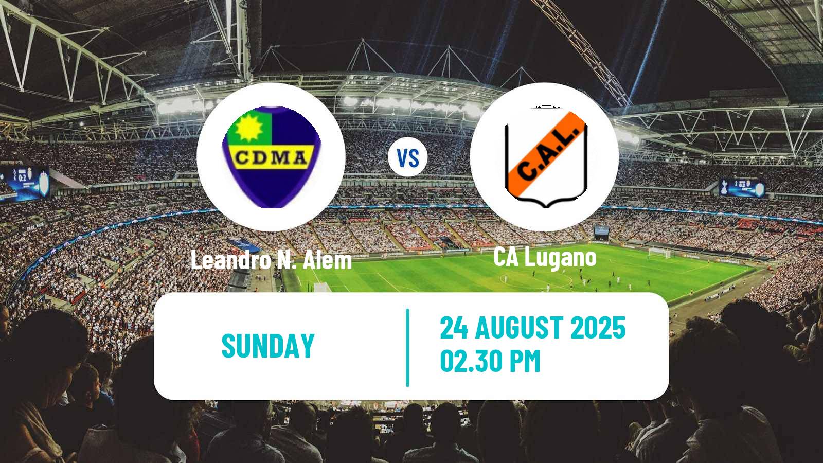 Football Argentinian Primera C Leandro N. Alem - Lugano