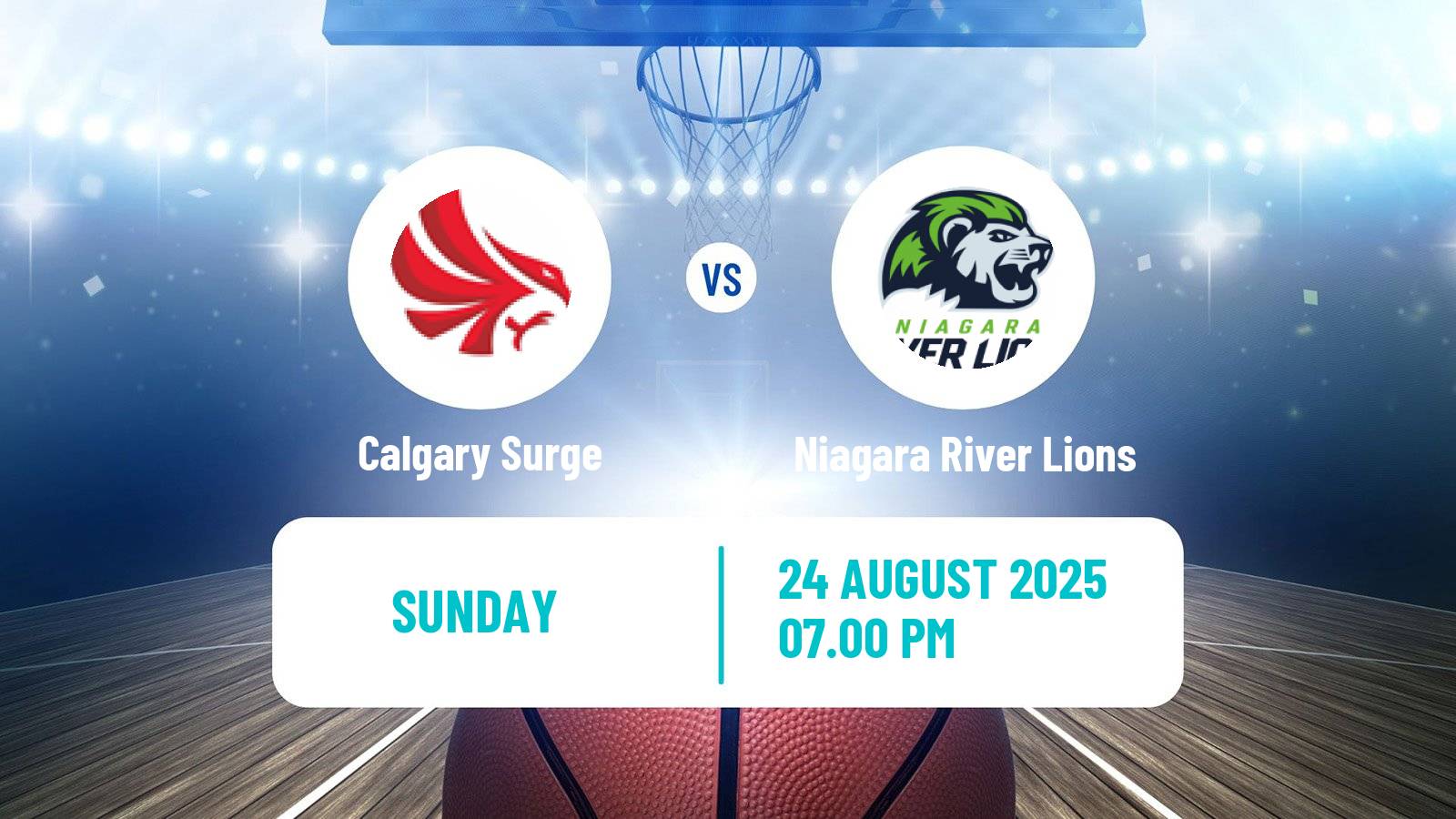 Basketball Canadian CEBL Calgary Surge - Niagara River Lions