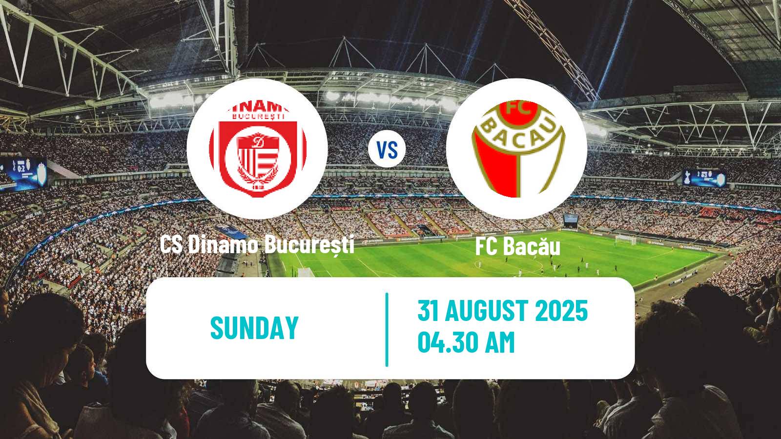 Football Romanian Division 2 CS Dinamo București - FC Bacău