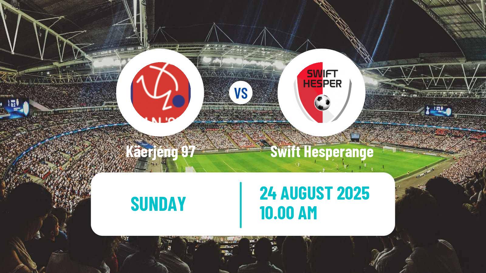 Football Luxembourg National Division Käerjéng 97 - Swift Hesperange