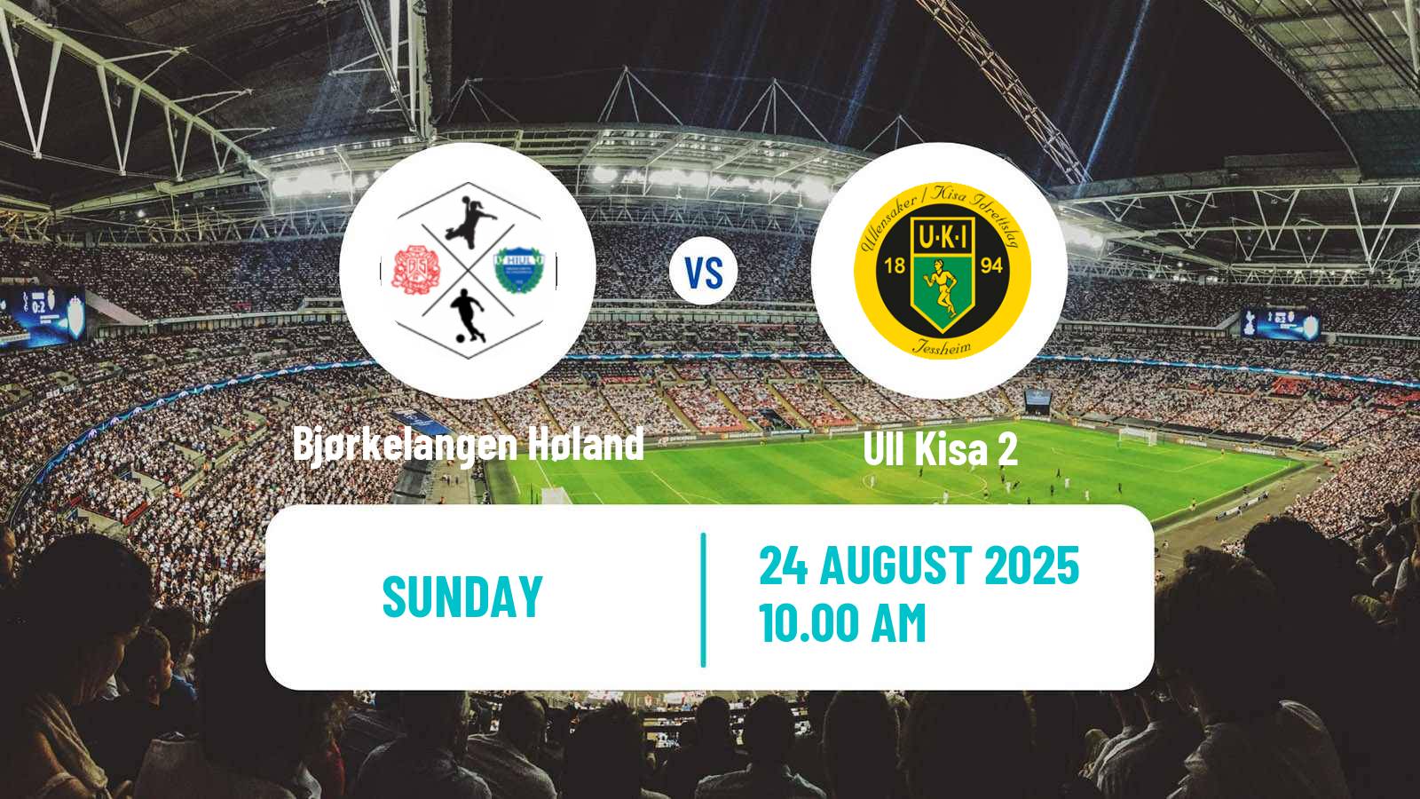 Football Norwegian Division 3 - Group 3 Bjørkelangen Høland - Ull Kisa 2