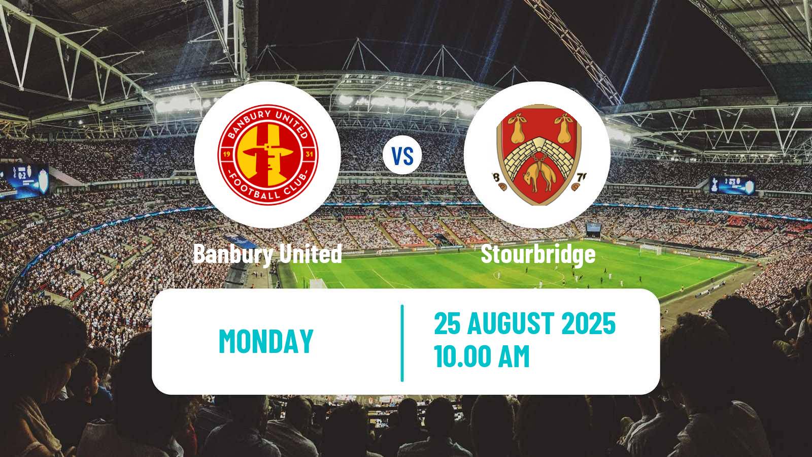 Football English Southern League Central Division Banbury United - Stourbridge