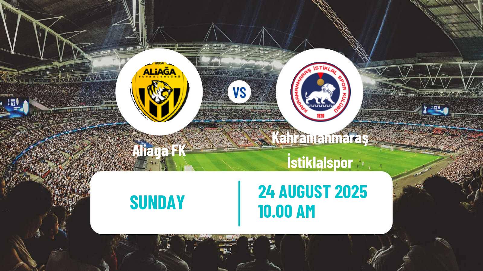 Football Turkish Second League Red Group Aliaga - Kahramanmaraş İstiklalspor