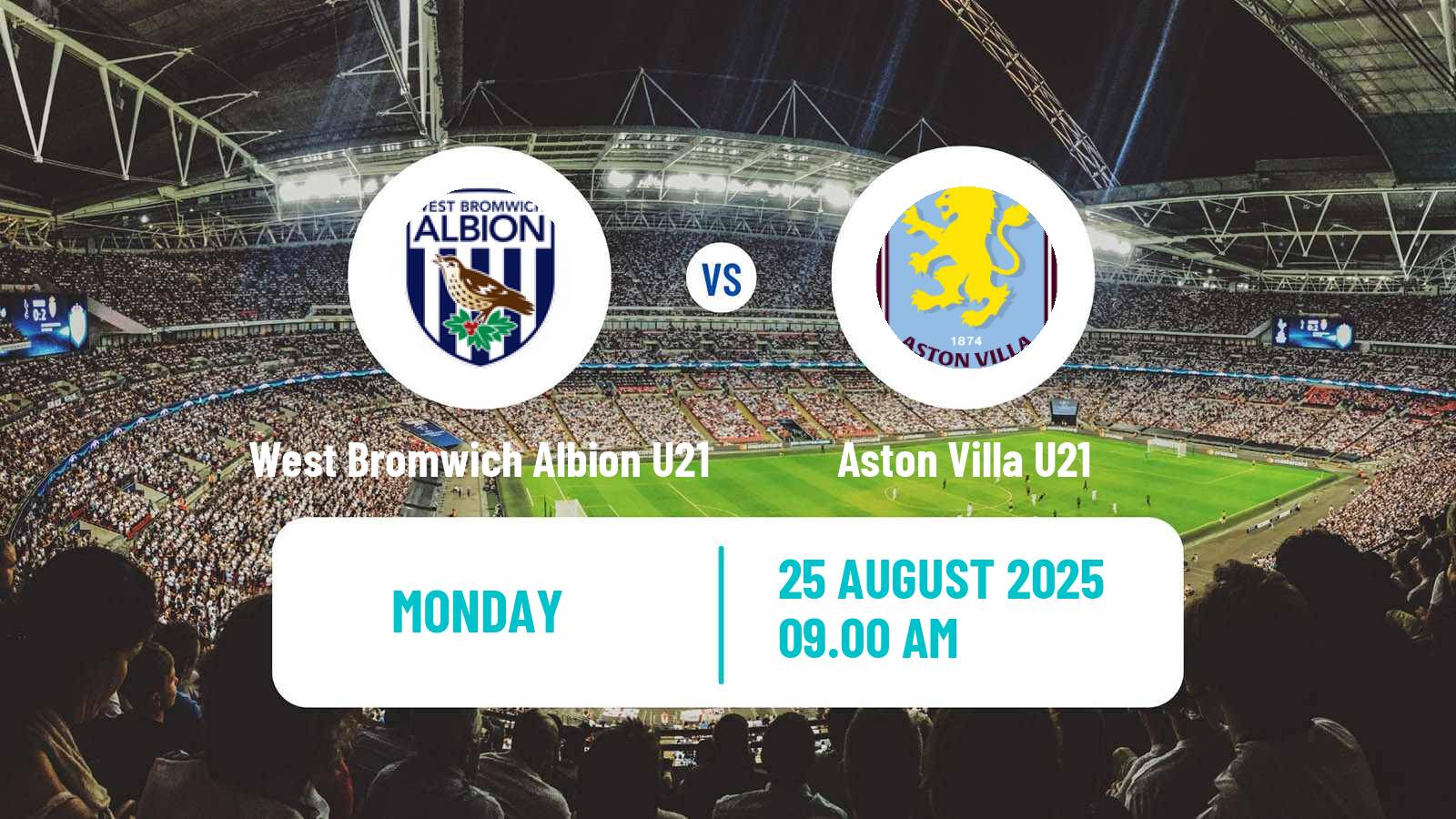 Football English Premier League 2 West Bromwich Albion U21 - Aston Villa U21