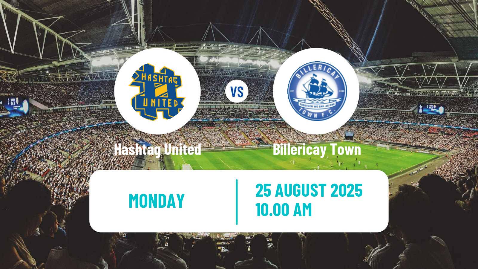Football English Isthmian League Premier Division Hashtag United - Billericay Town