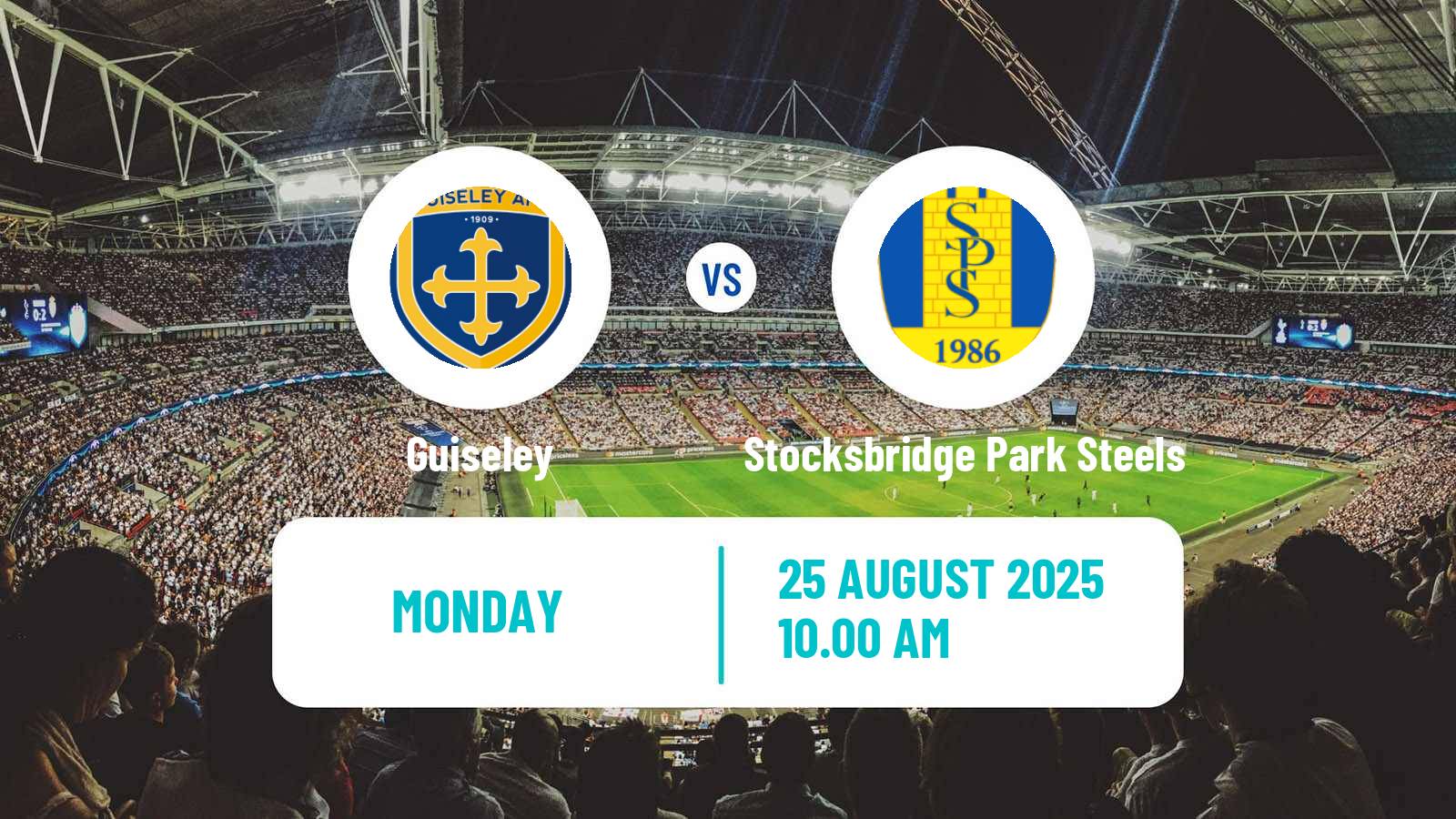 Football English NPL Premier Division Guiseley - Stocksbridge Park Steels