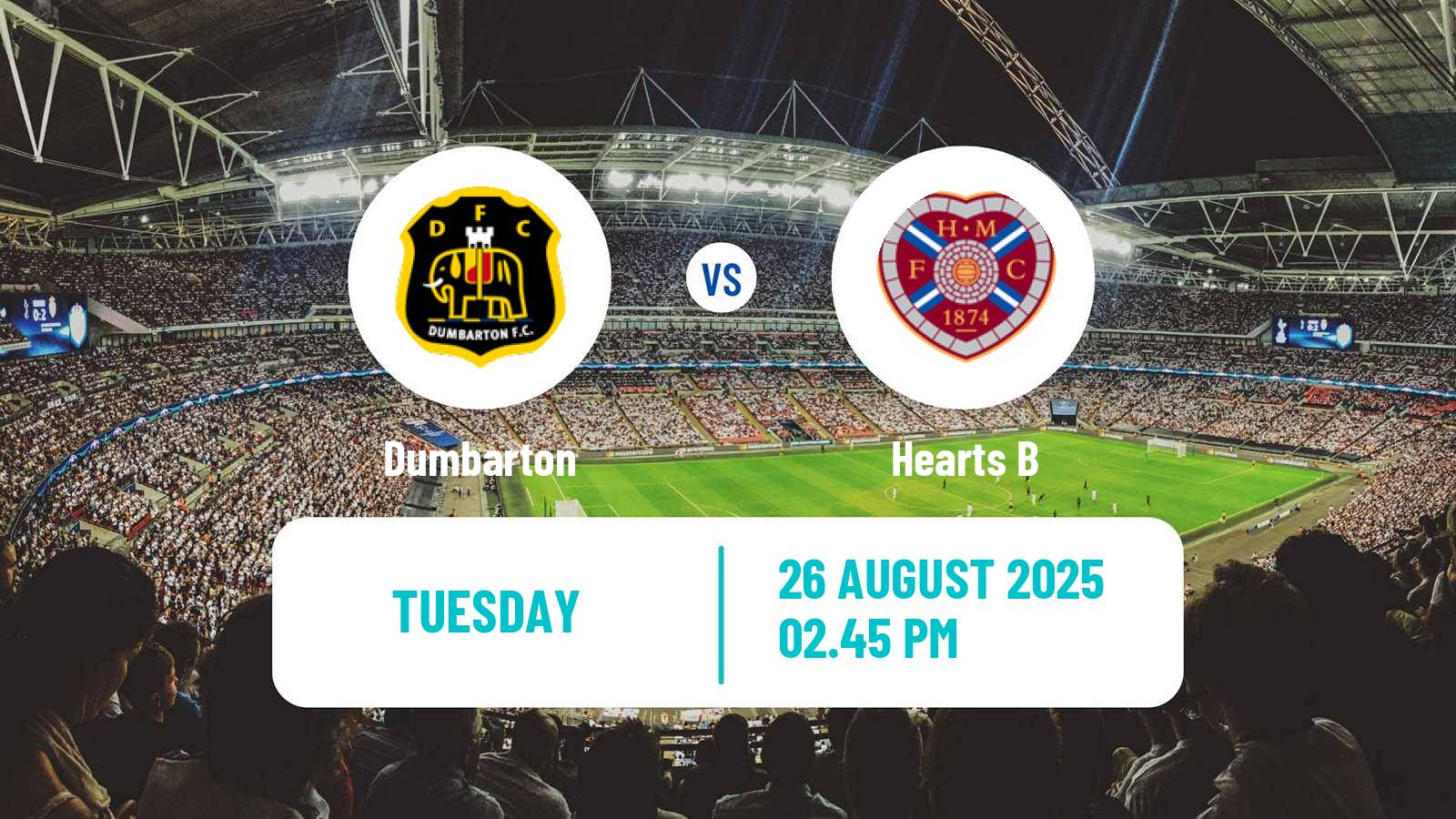 Football Scottish Challenge Cup Dumbarton - Hearts B
