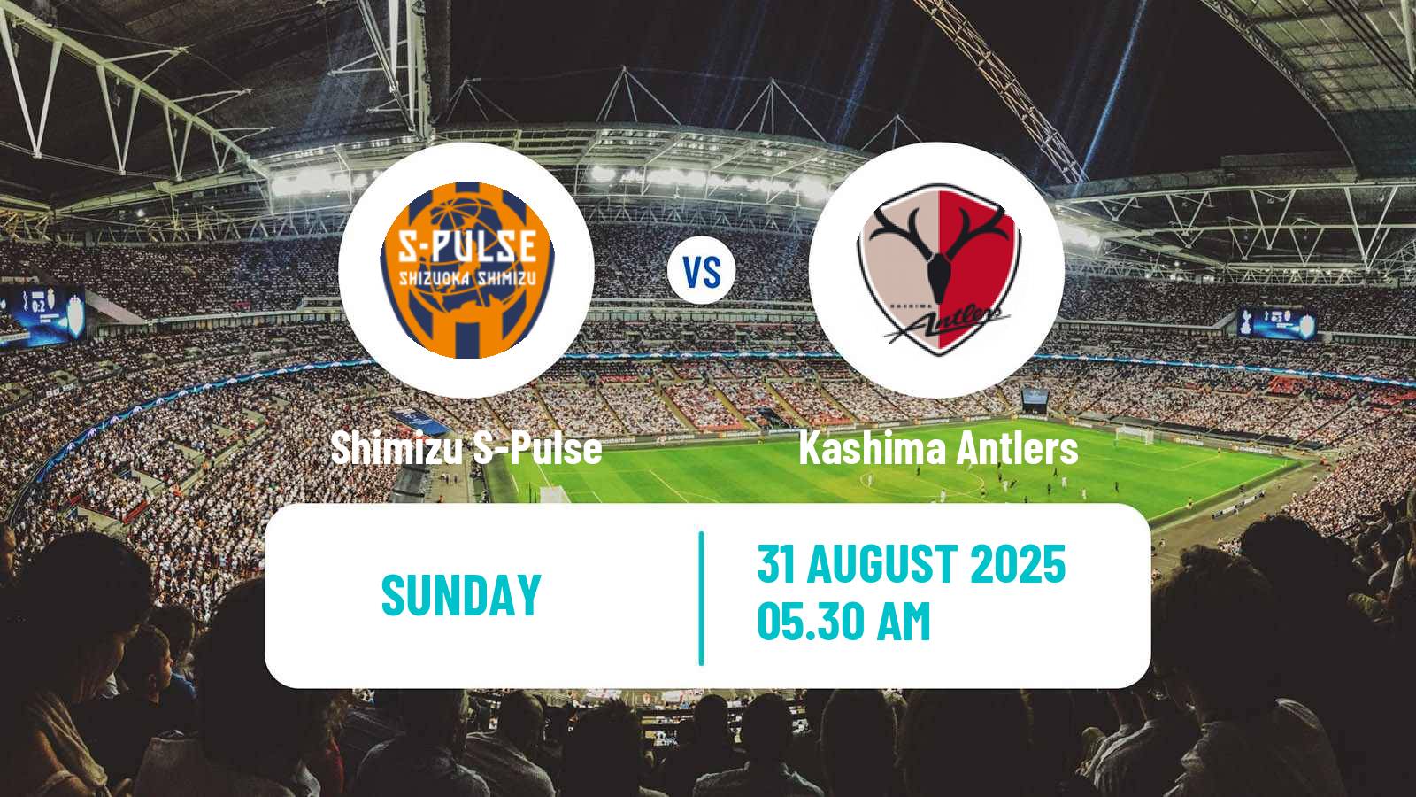 Football Japan J1 League Shimizu S-Pulse - Kashima Antlers