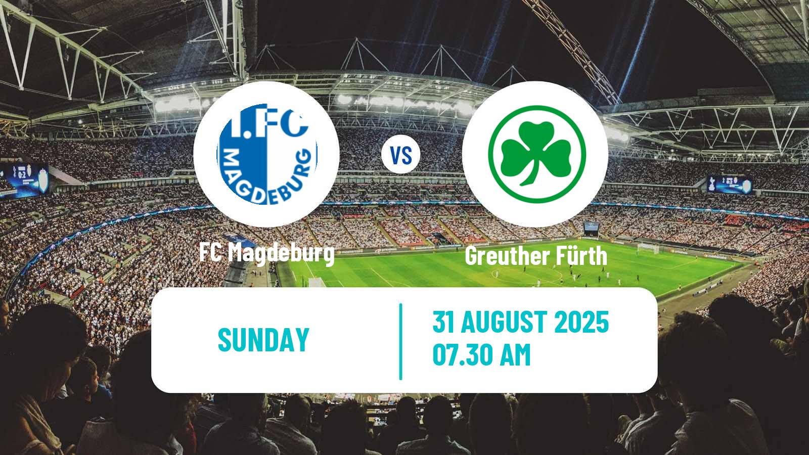 Football German 2 Bundesliga Magdeburg - Greuther Fürth