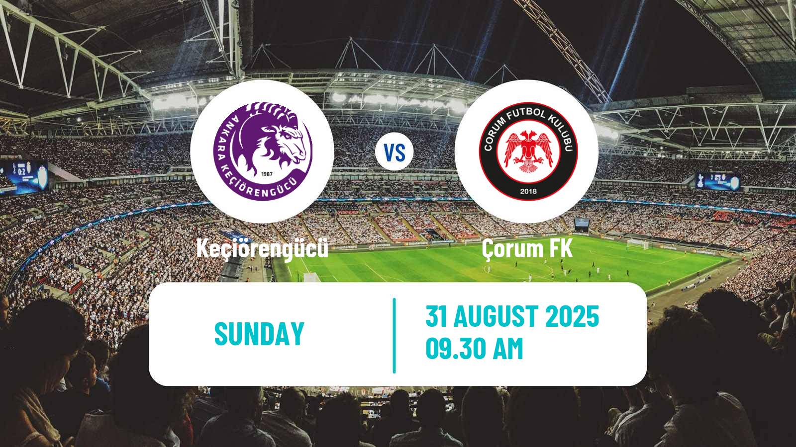 Football Turkish First League Keçiörengücü - Çorum