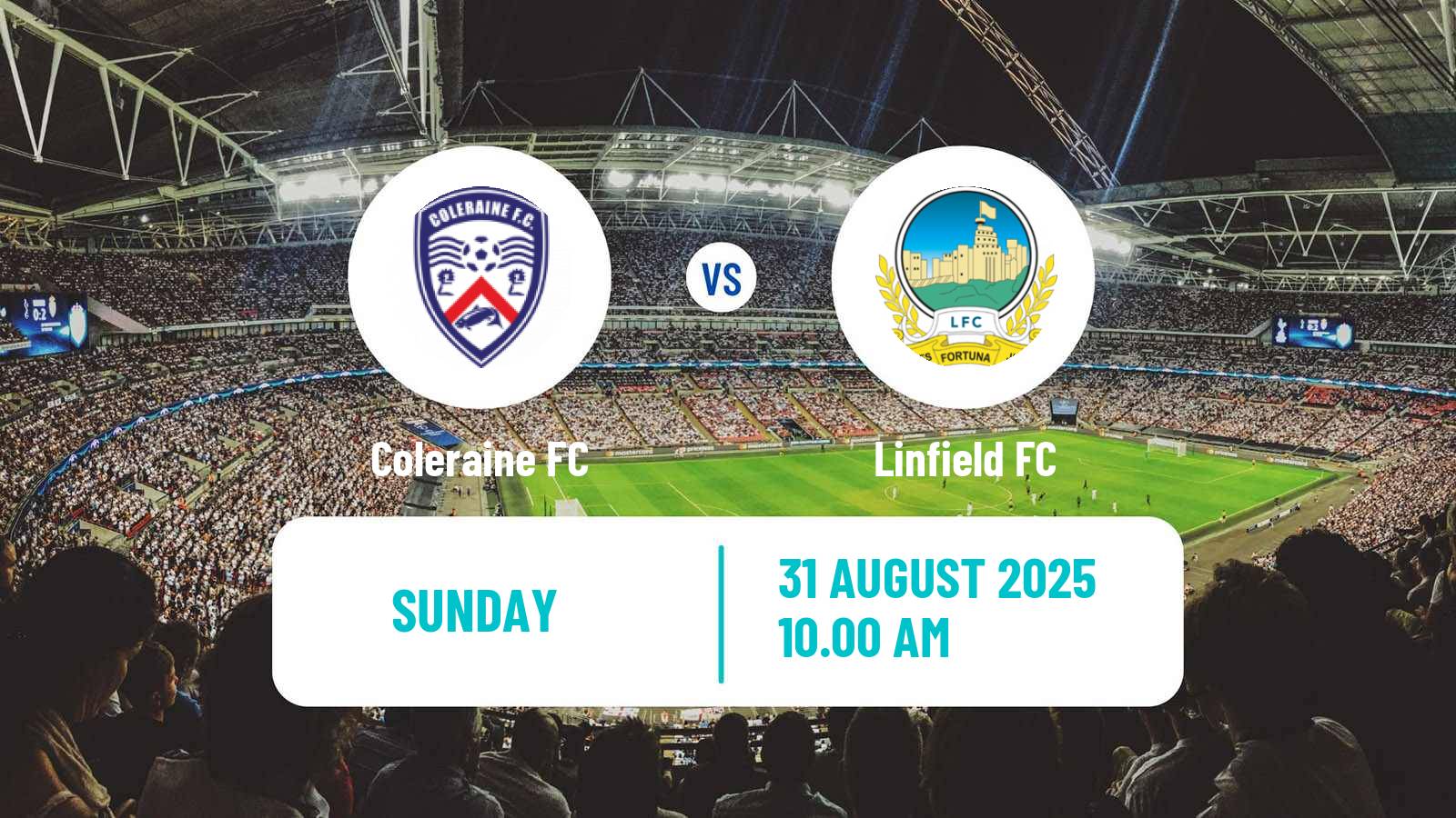 Football Northern Irish Premiership Coleraine - Linfield