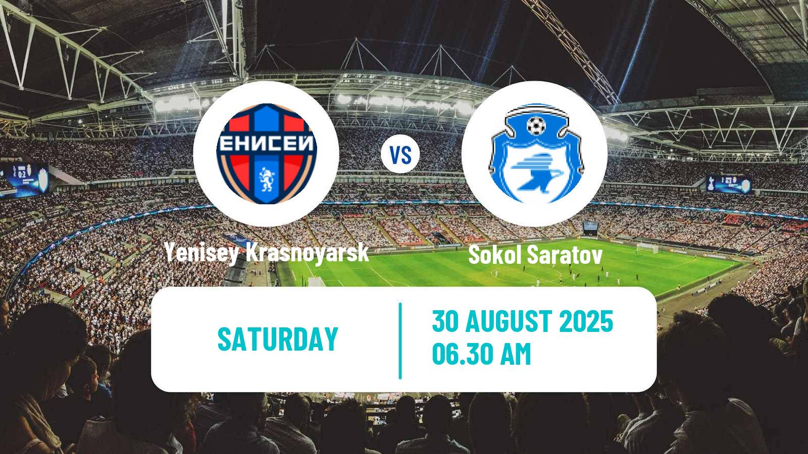 Football Russian FNL Yenisey Krasnoyarsk - Sokol Saratov