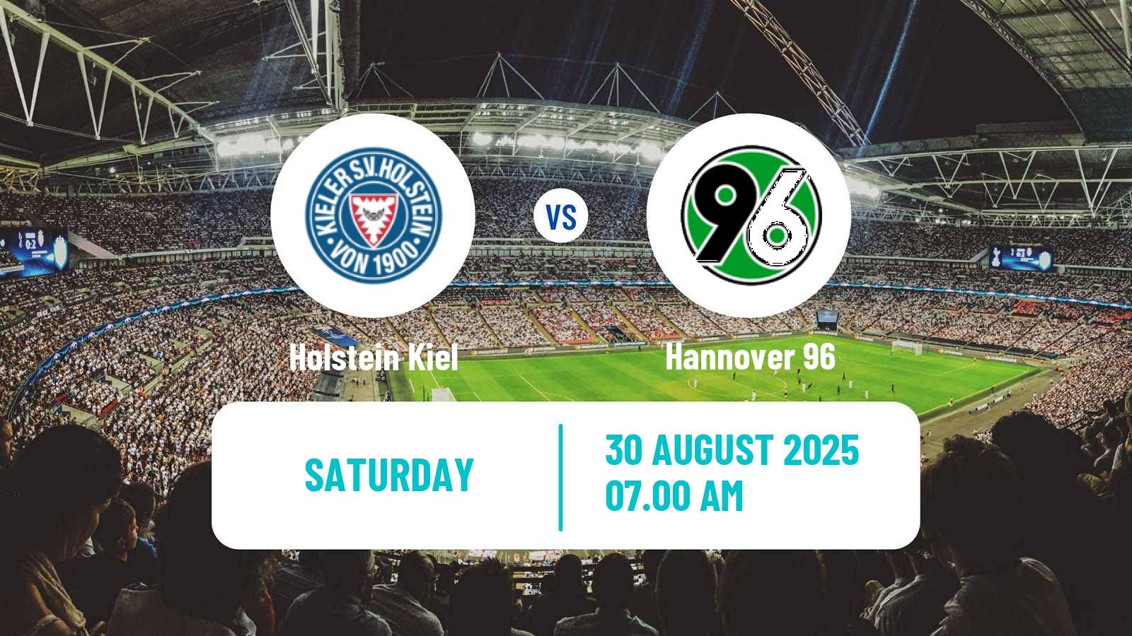 Football German 2 Bundesliga Holstein Kiel - Hannover