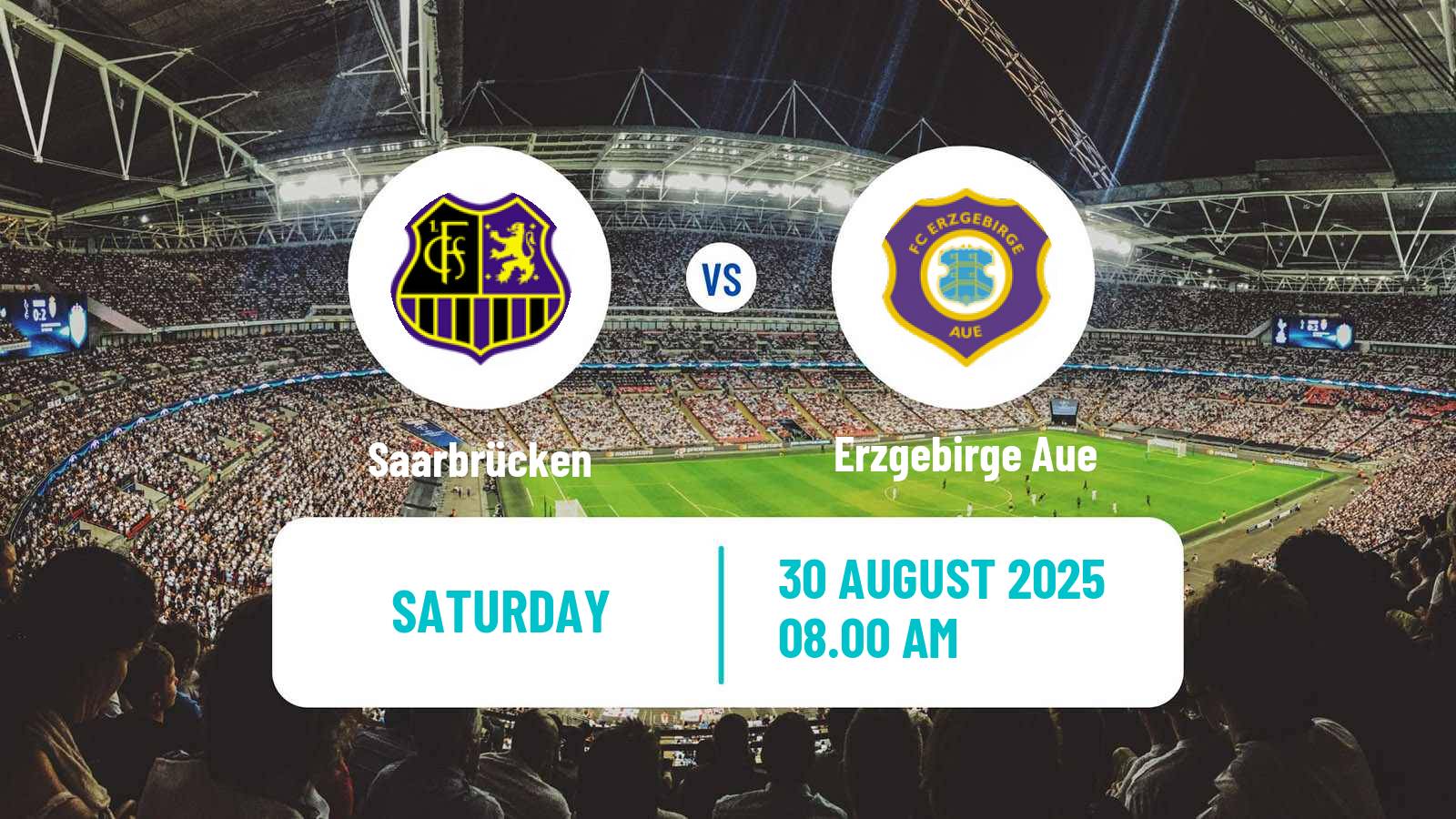 Football German 3 Bundesliga Saarbrücken - Erzgebirge Aue
