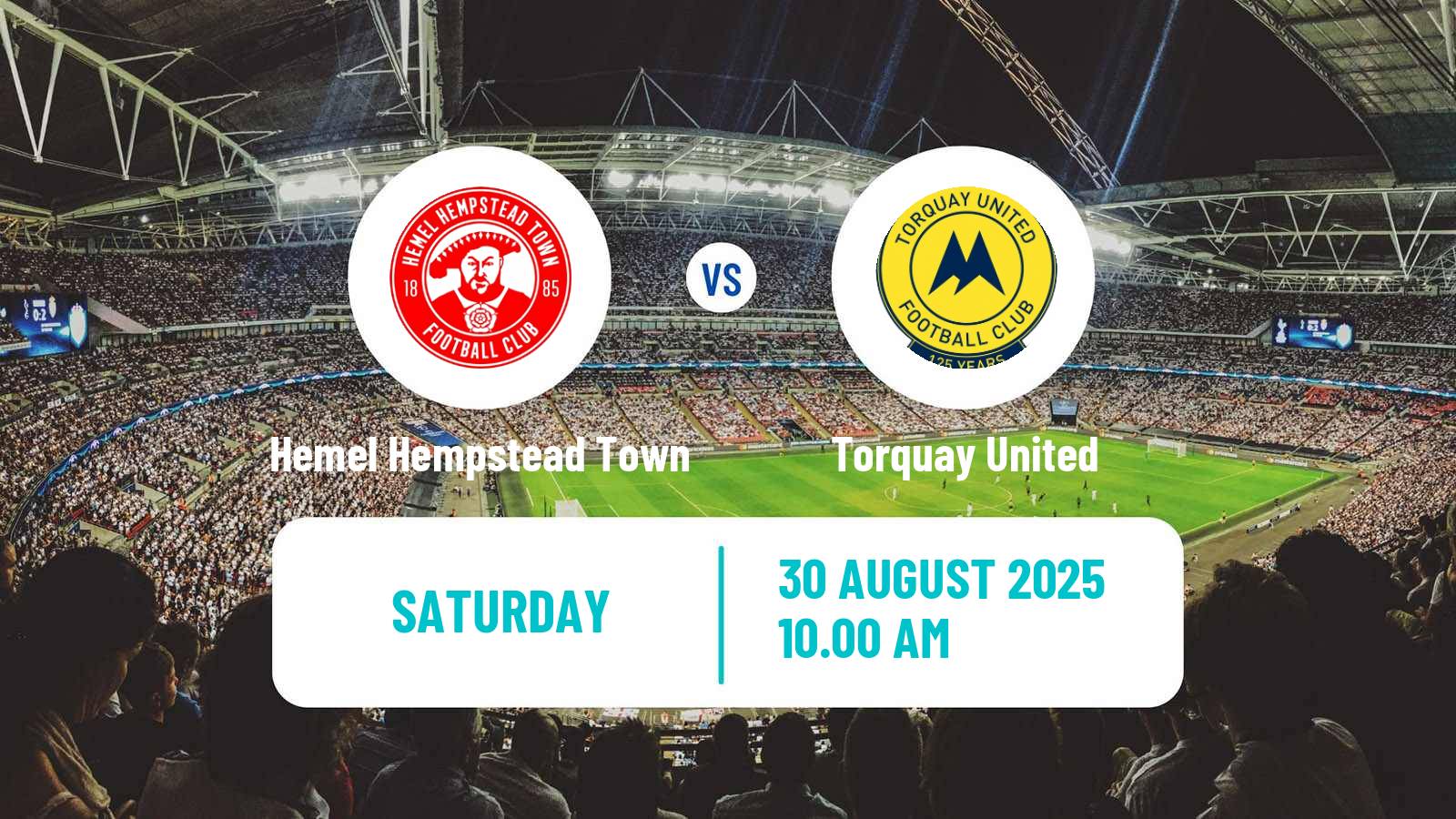 Football English National League South Hemel Hempstead Town - Torquay United