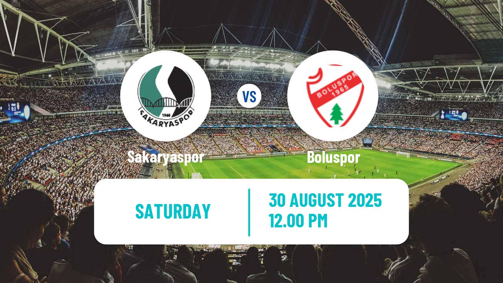 Football Turkish First League Sakaryaspor - Boluspor
