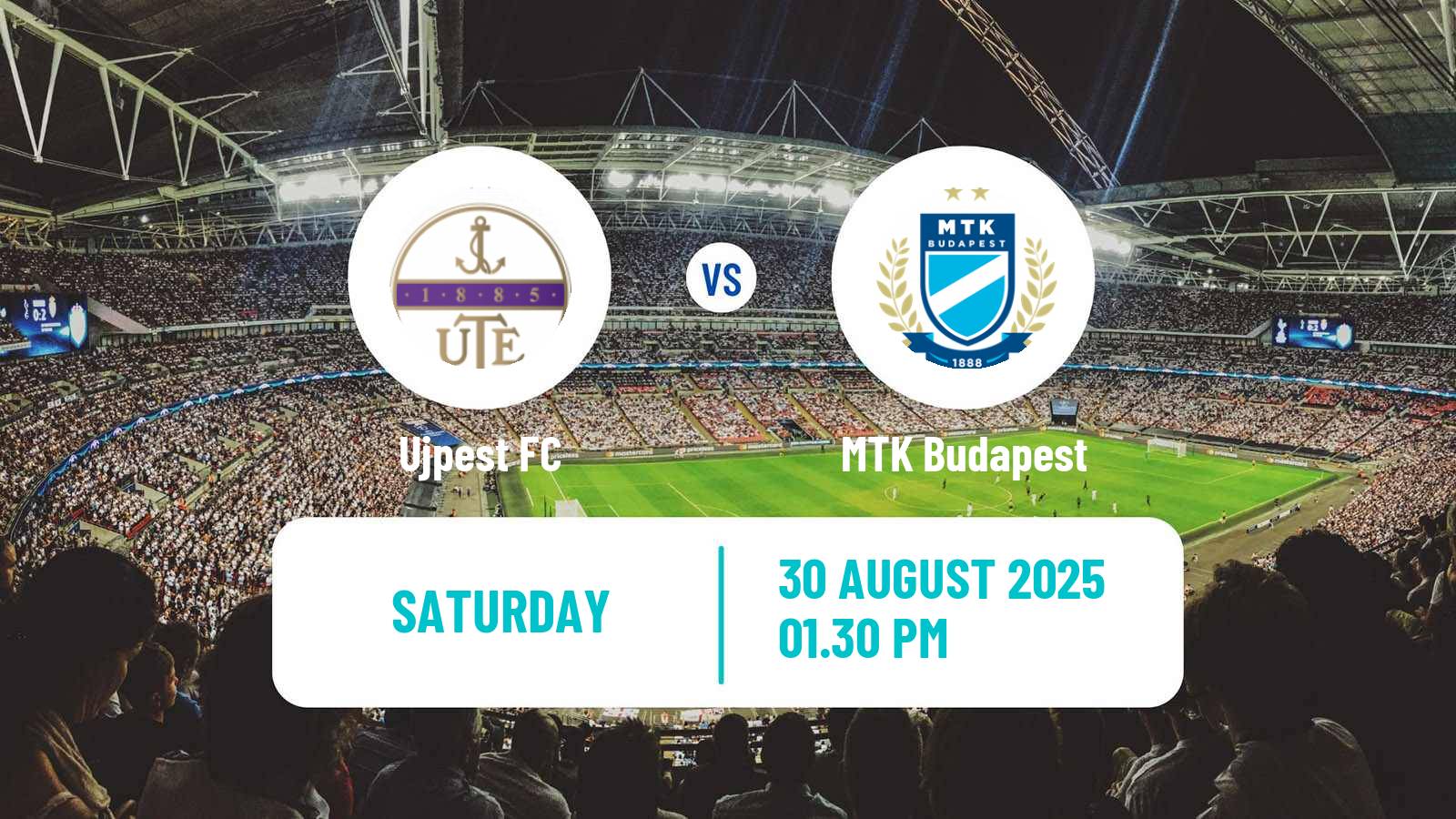 Football Hungarian NB I Ujpest - MTK Budapest