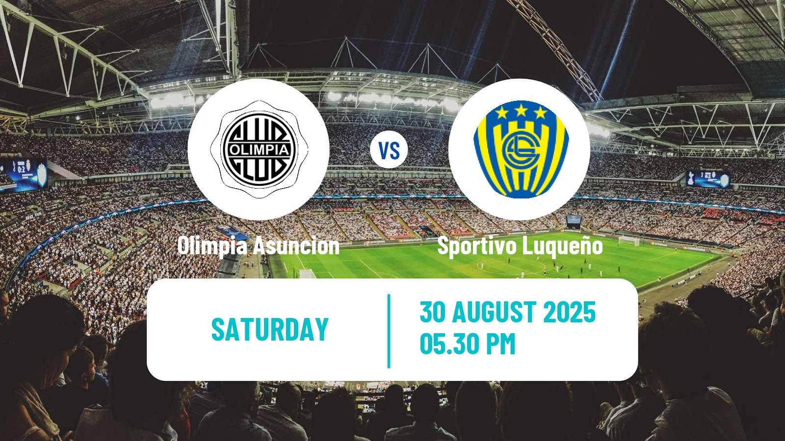 Football Paraguayan Primera Division Olimpia Asuncion - Sportivo Luqueño