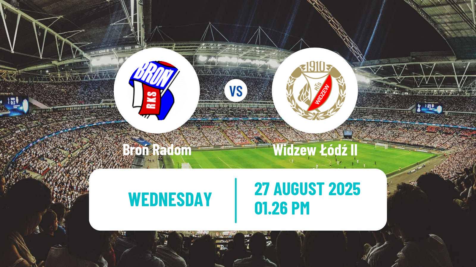 Football Polish Division 3 - Group I Broń Radom - Widzew Łódź II