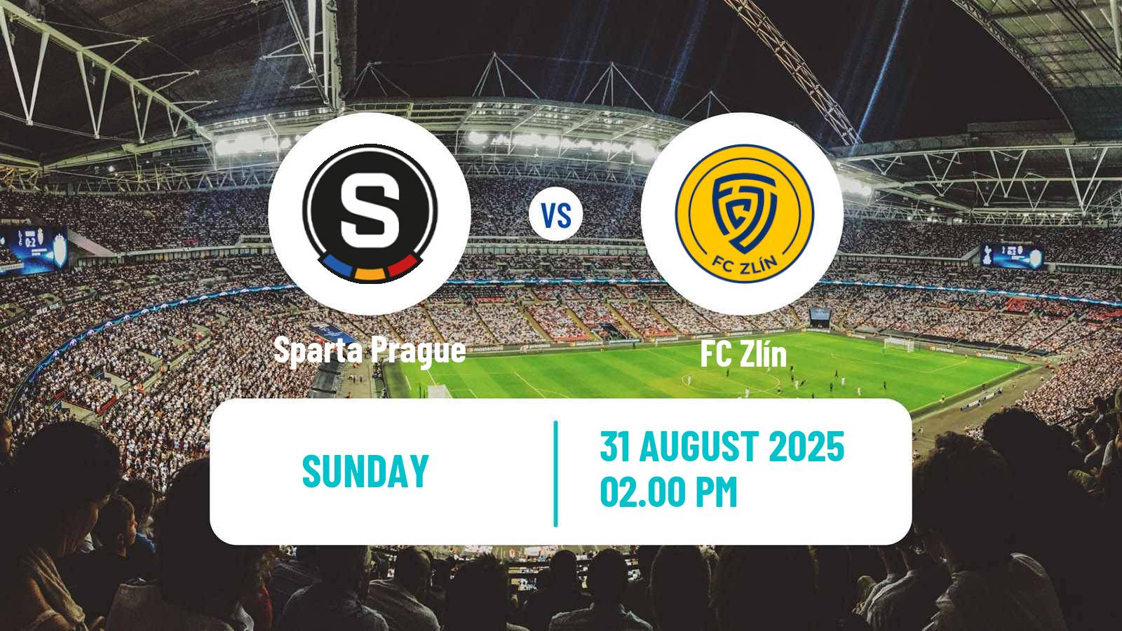 Football Czech 1 Liga Sparta Prague - Zlín