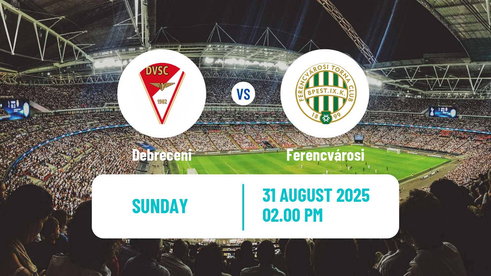 Football Hungarian NB I Debreceni - Ferencvárosi