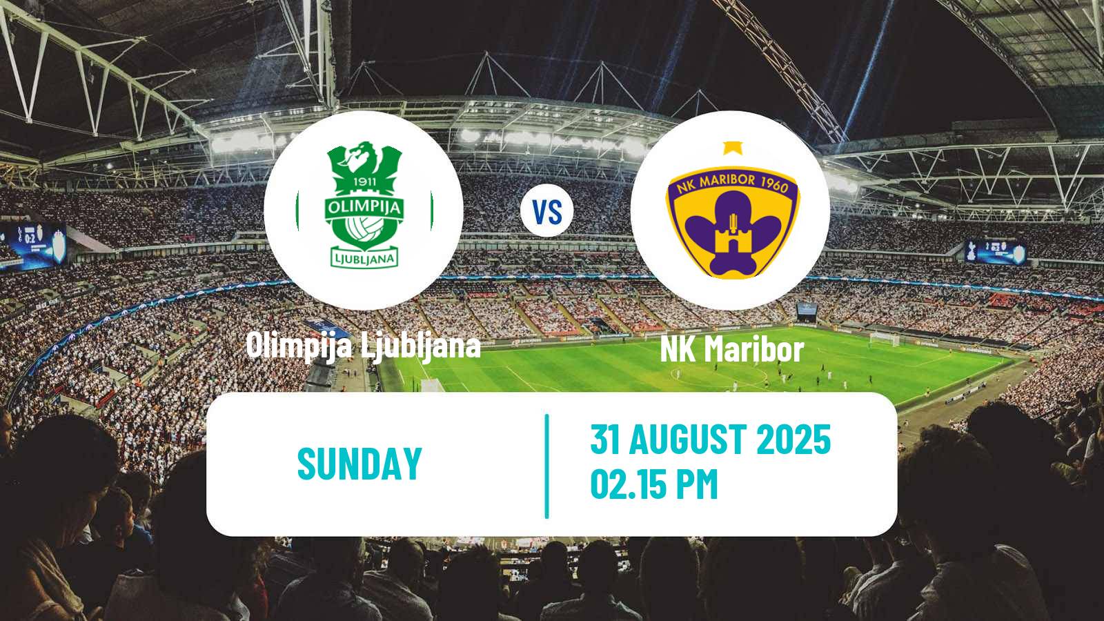 Football Slovenian PrvaLiga Olimpija Ljubljana - Maribor