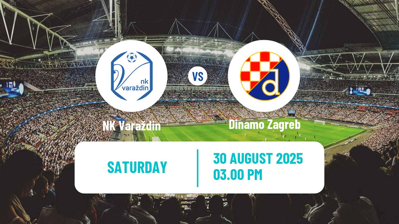 Football Croatian HNL Varaždin - Dinamo Zagreb