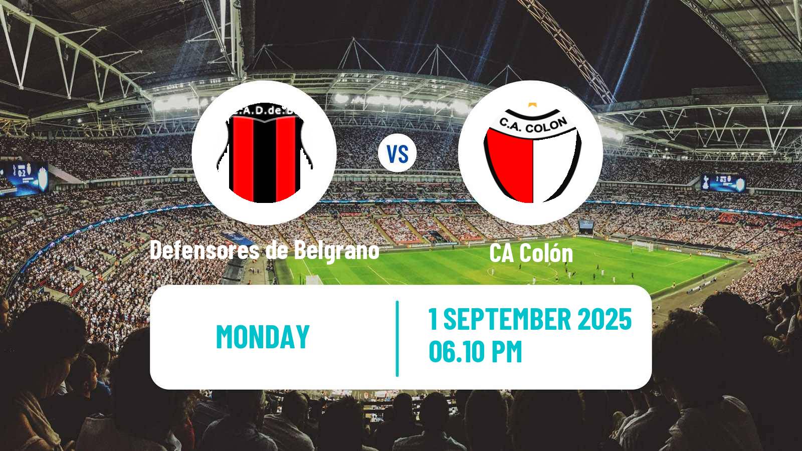 Football Argentinian Primera Nacional Defensores de Belgrano - Colón
