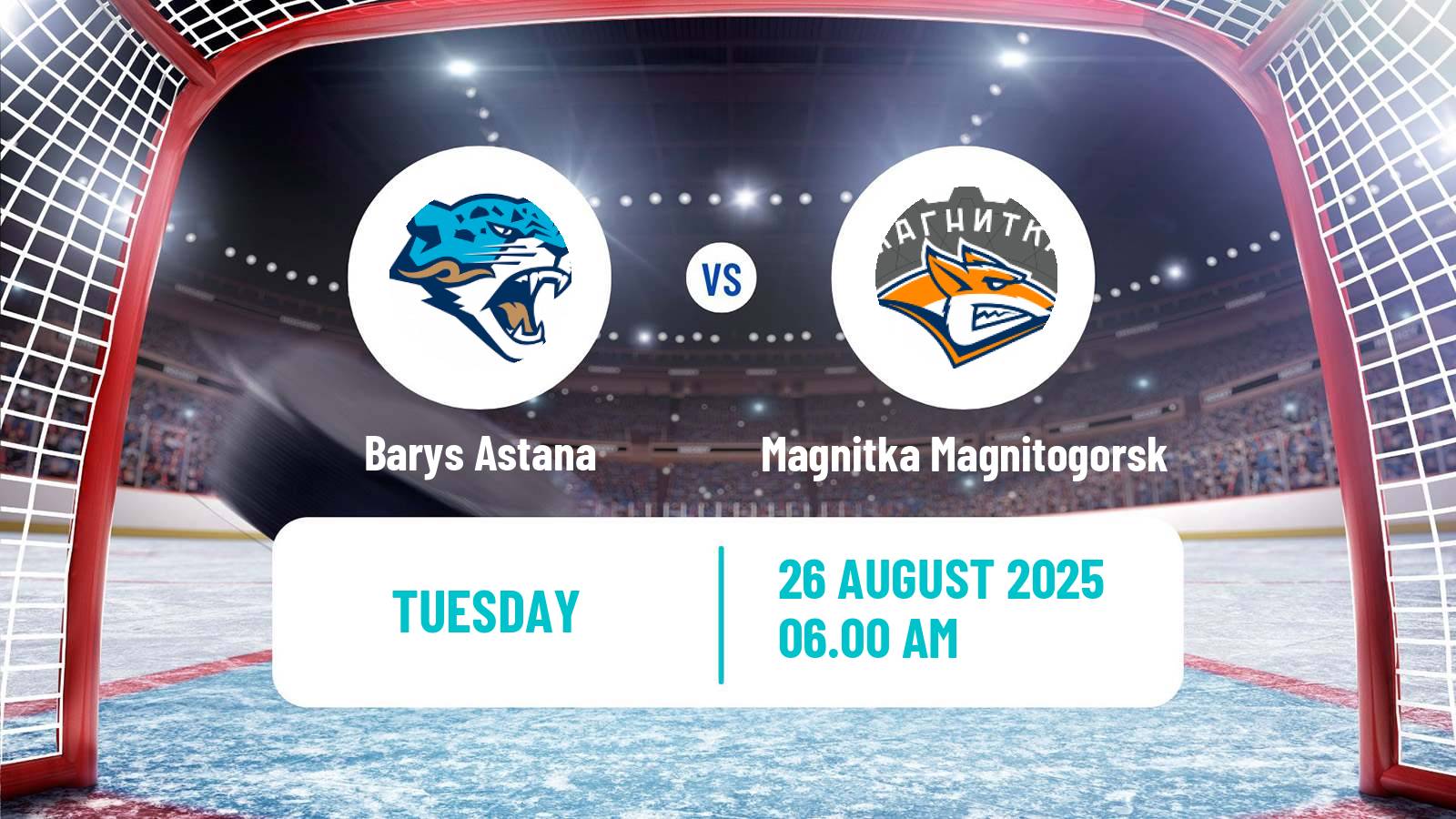 Hockey Club Friendly Ice Hockey Barys Astana - Magnitka Magnitogorsk