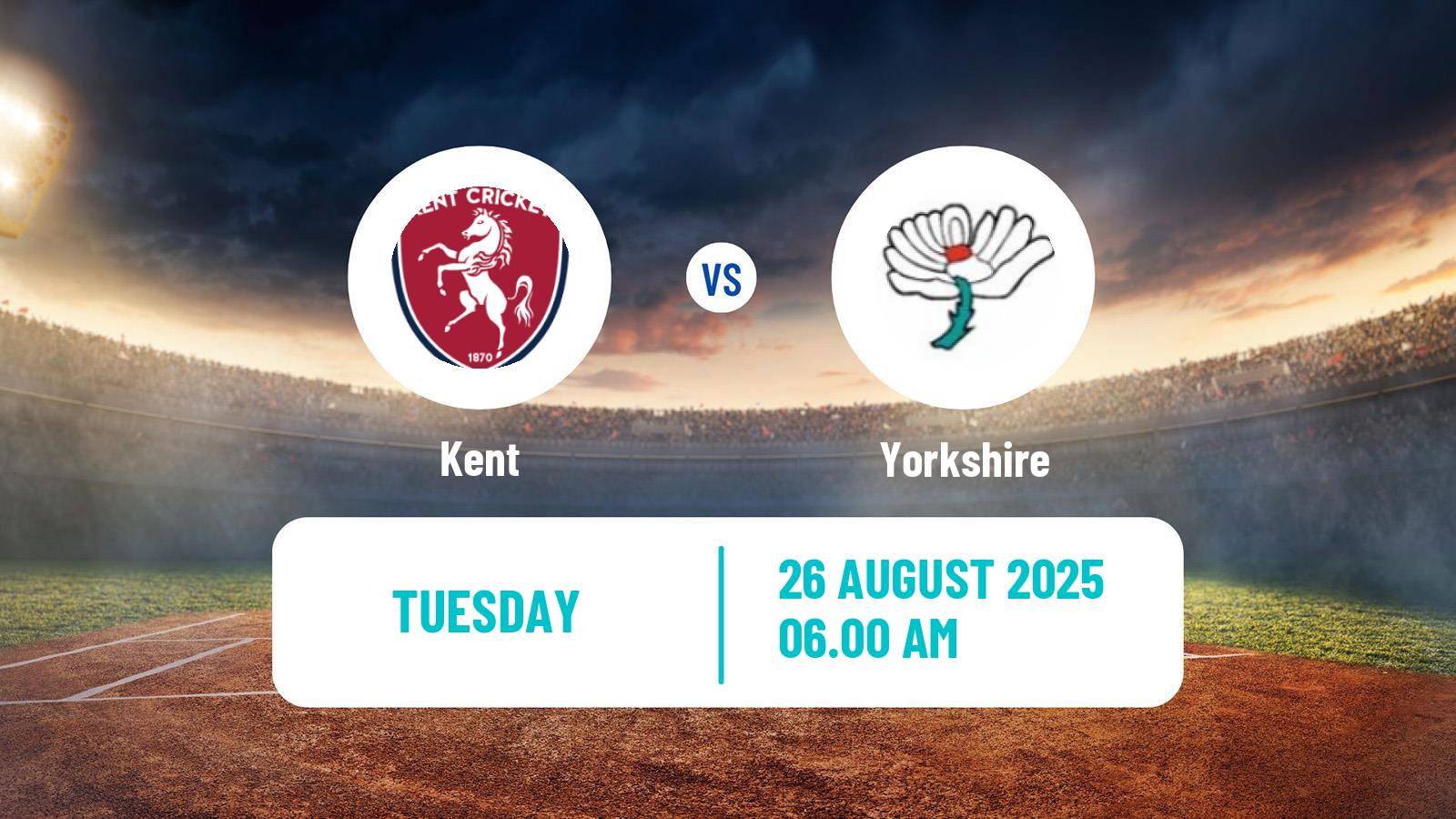 Cricket Royal London One-Day Cup Kent - Yorkshire
