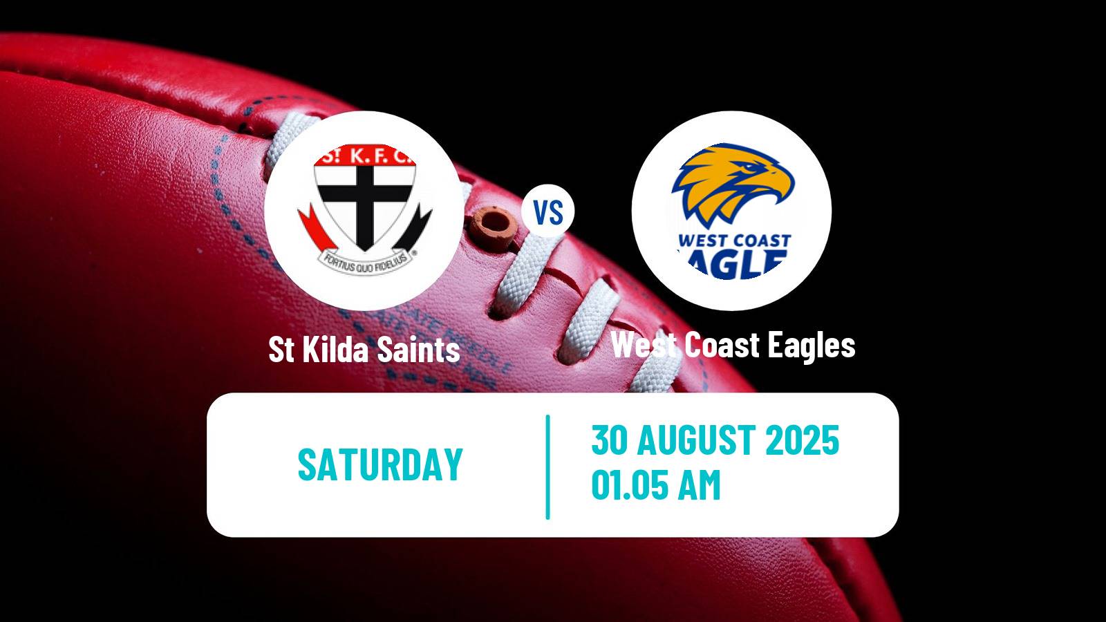 Aussie rules AFL Women St Kilda Saints - West Coast Eagles