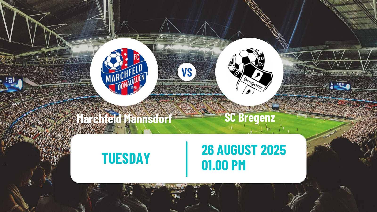 Football Austrian OFB Cup Marchfeld Mannsdorf - Bregenz