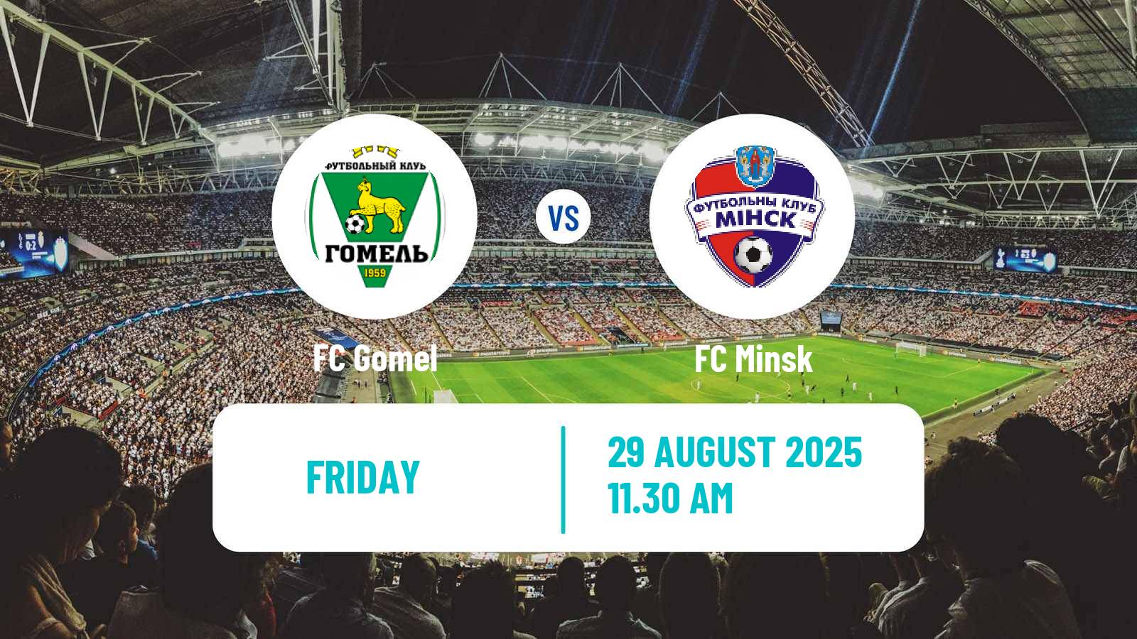 Football Belarusian Vysshaya Liga Gomel - Minsk