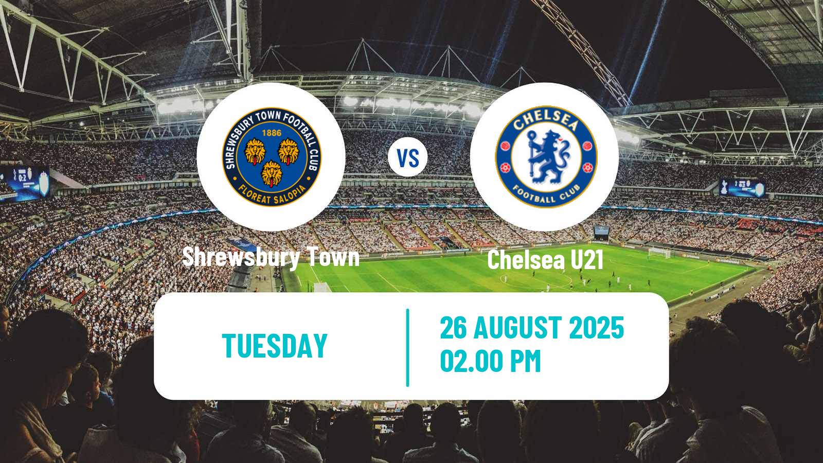 Football English EFL Trophy Shrewsbury Town - Chelsea U21