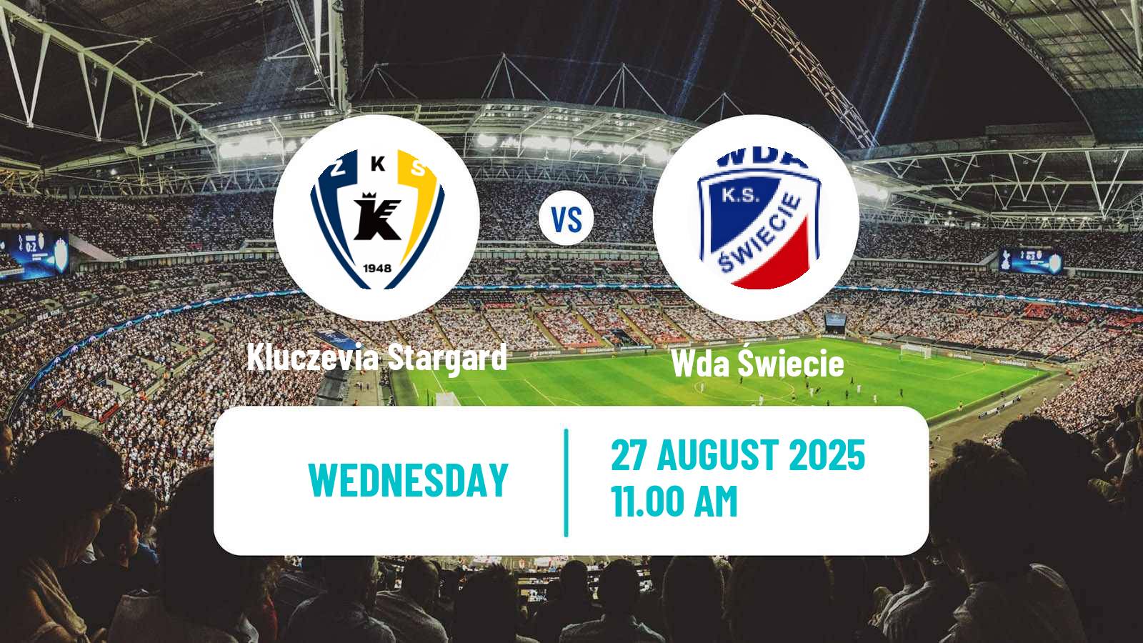 Football Polish Division 3 - Group II Kluczevia Stargard - Wda Świecie