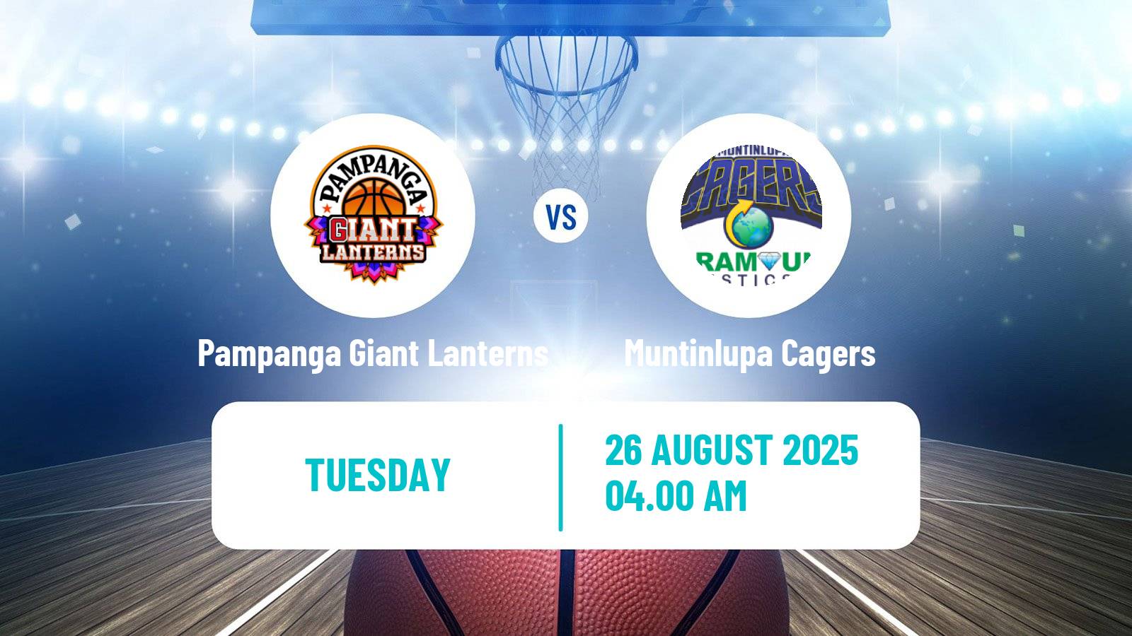 Basketball Philippines MBPL  Pampanga Giant Lanterns - Muntinlupa Cagers