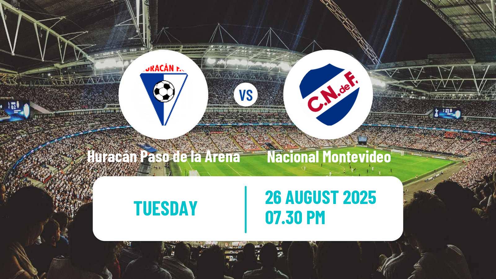 Football Uruguay Copa Huracán Paso de la Arena - Nacional Montevideo