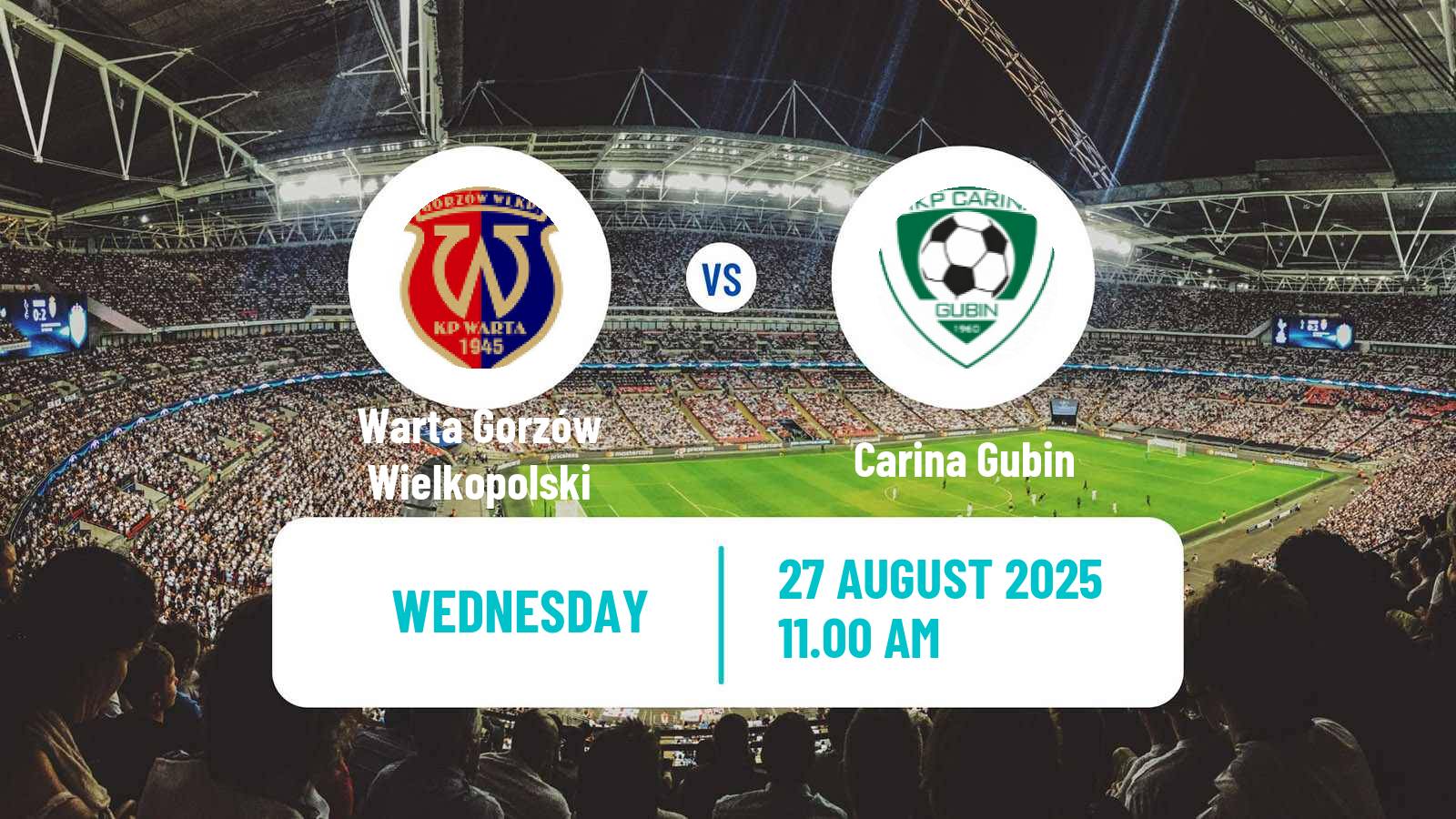 Football Polish Division 3 - Group III Warta Gorzów Wielkopolski - Carina Gubin
