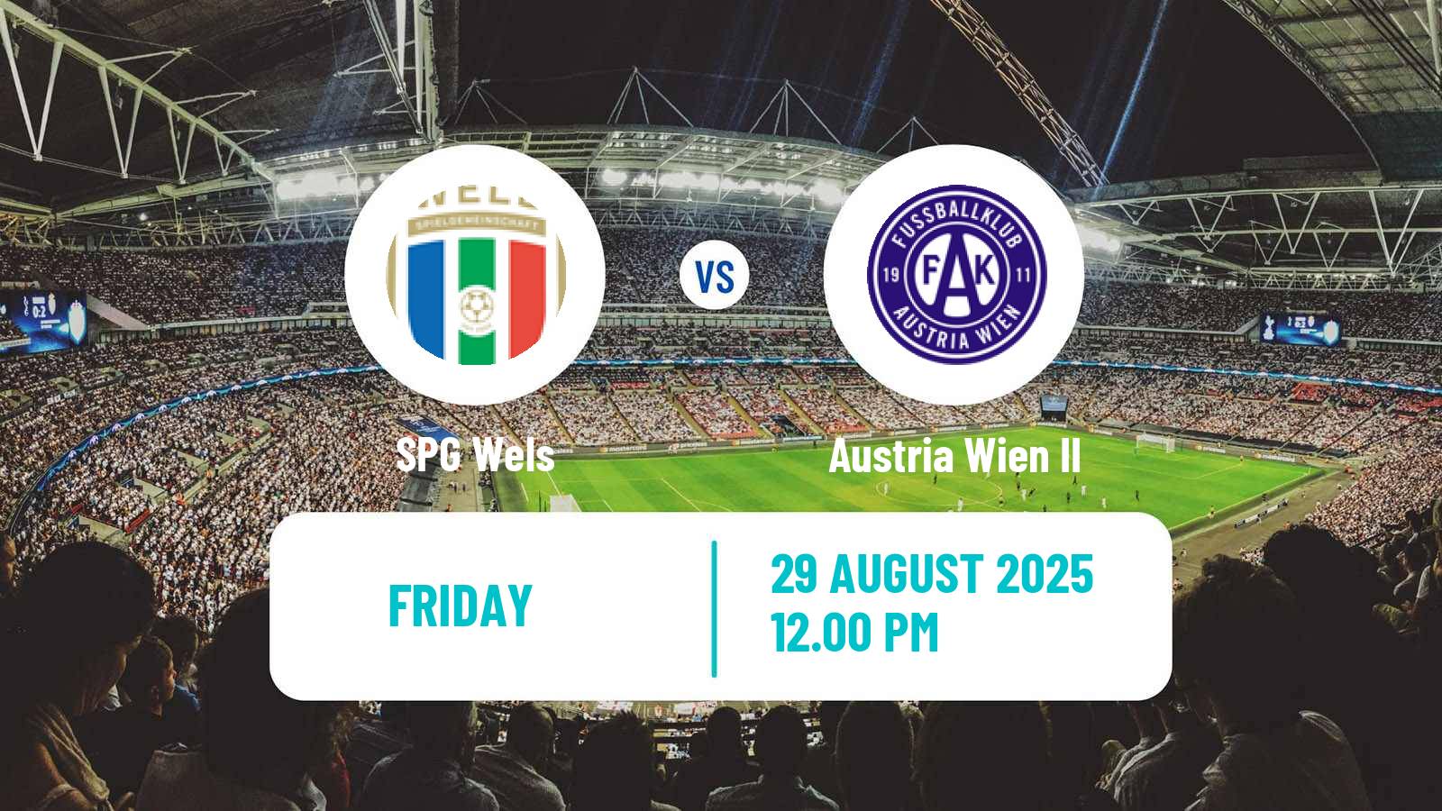 Football Austrian 2 Liga SPG Wels - Austria Wien II