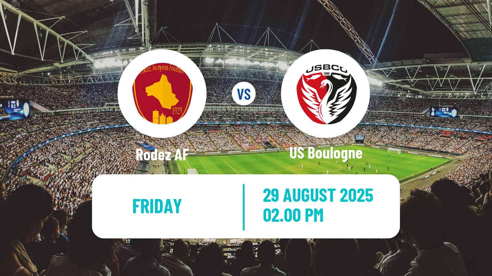 Football French Ligue 2 Rodez - Boulogne