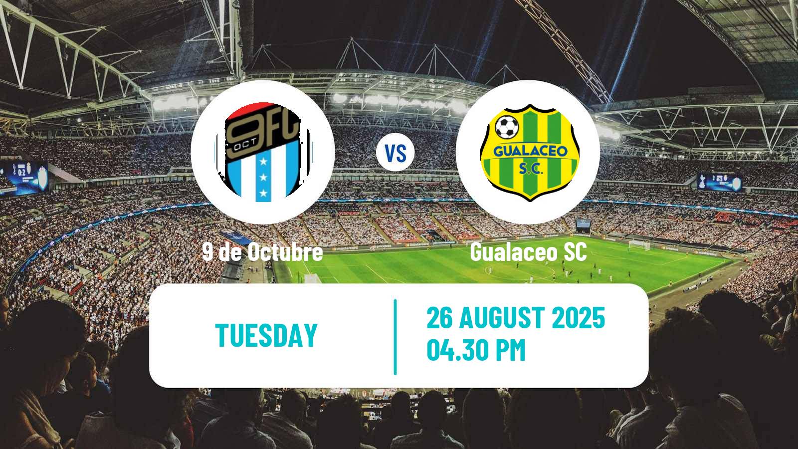 Football Ecuadorian Serie B 9 de Octubre - Gualaceo