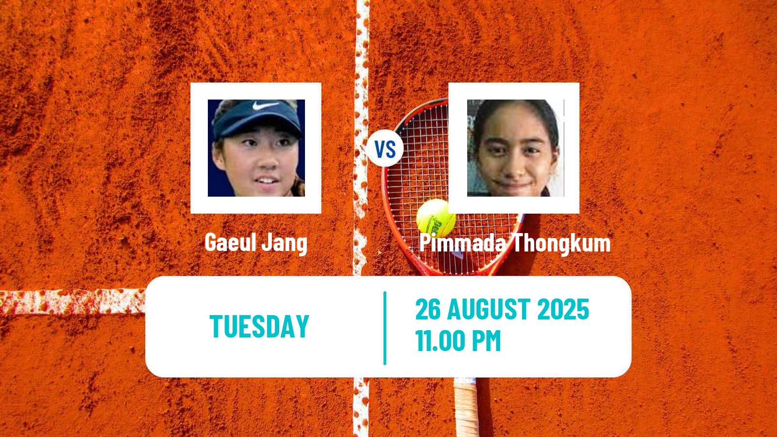 Tennis ITF W35 Nakhon Pathom 2 Women Gaeul Jang - Pimmada Thongkum