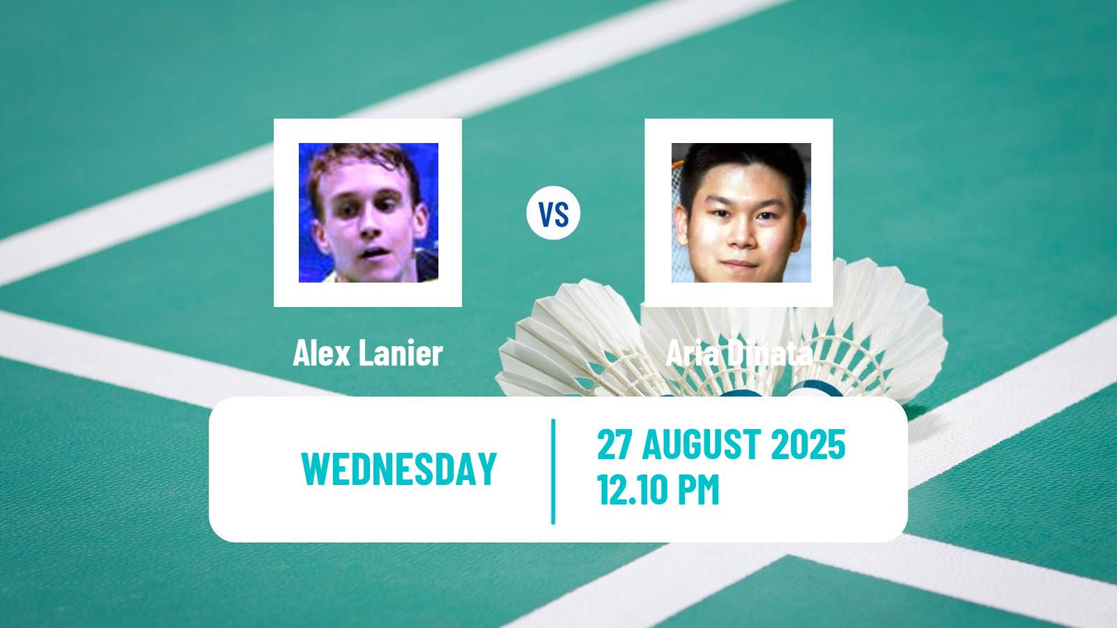 Badminton BWF World Championships Men Alex Lanier - Aria Dinata