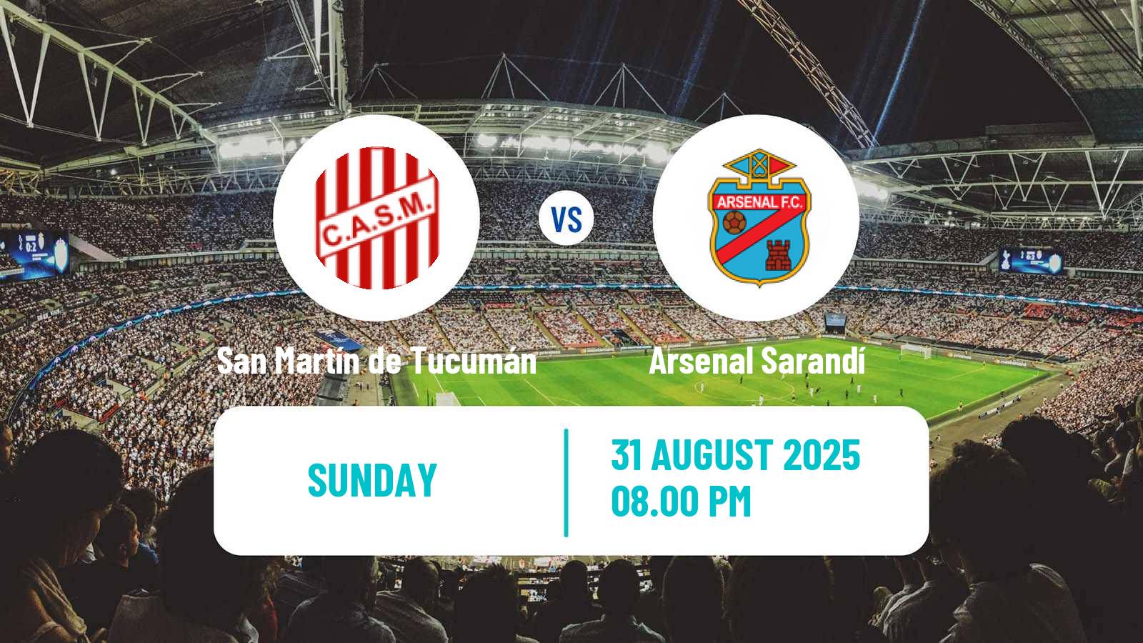 Football Argentinian Primera Nacional San Martín de Tucumán - Arsenal Sarandí
