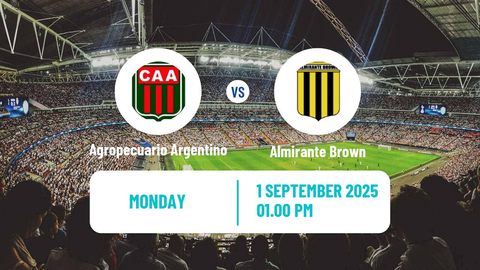 Football Argentinian Primera Nacional Agropecuario Argentino - Almirante Brown