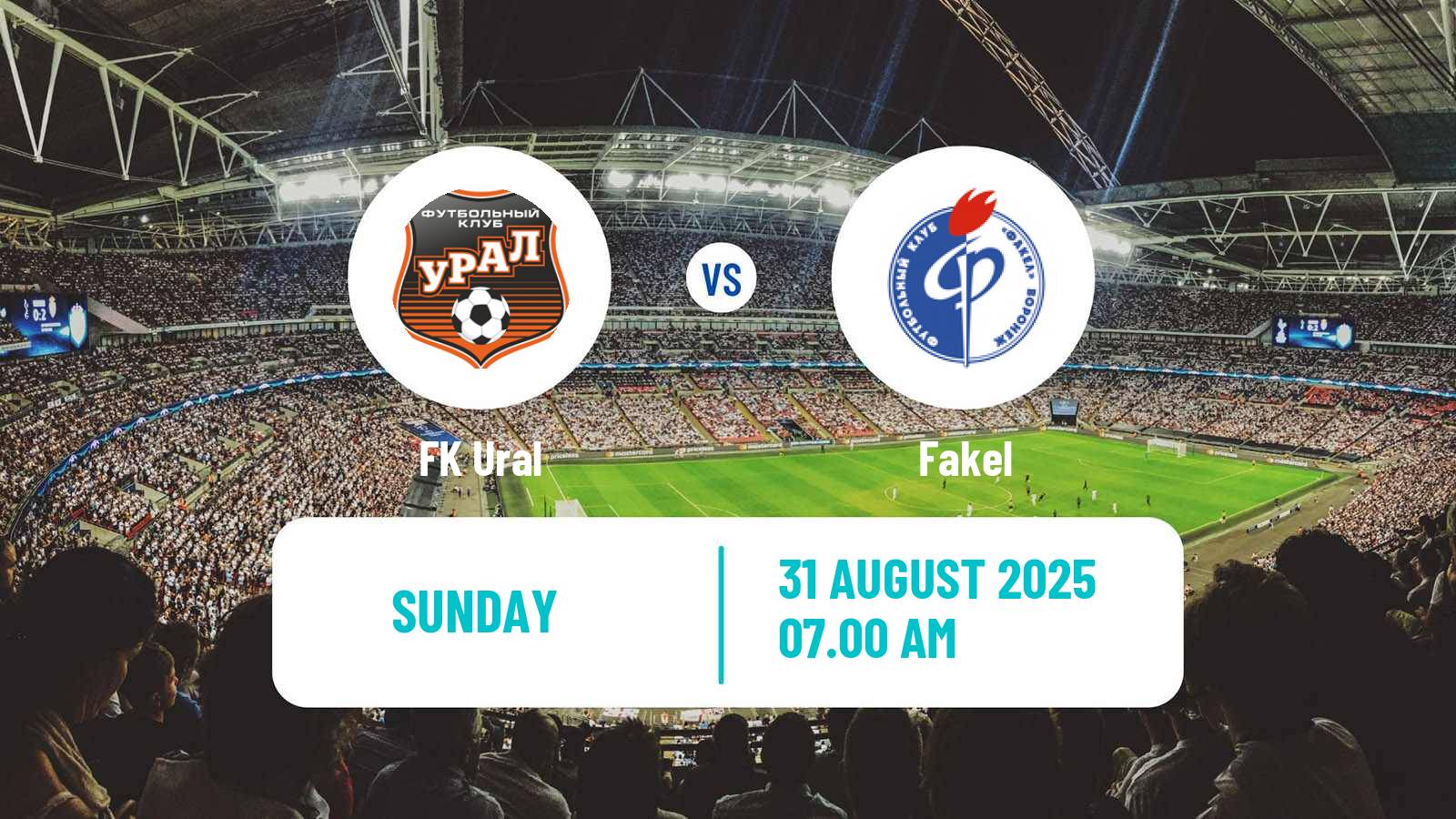 Football Russian FNL Ural - Fakel