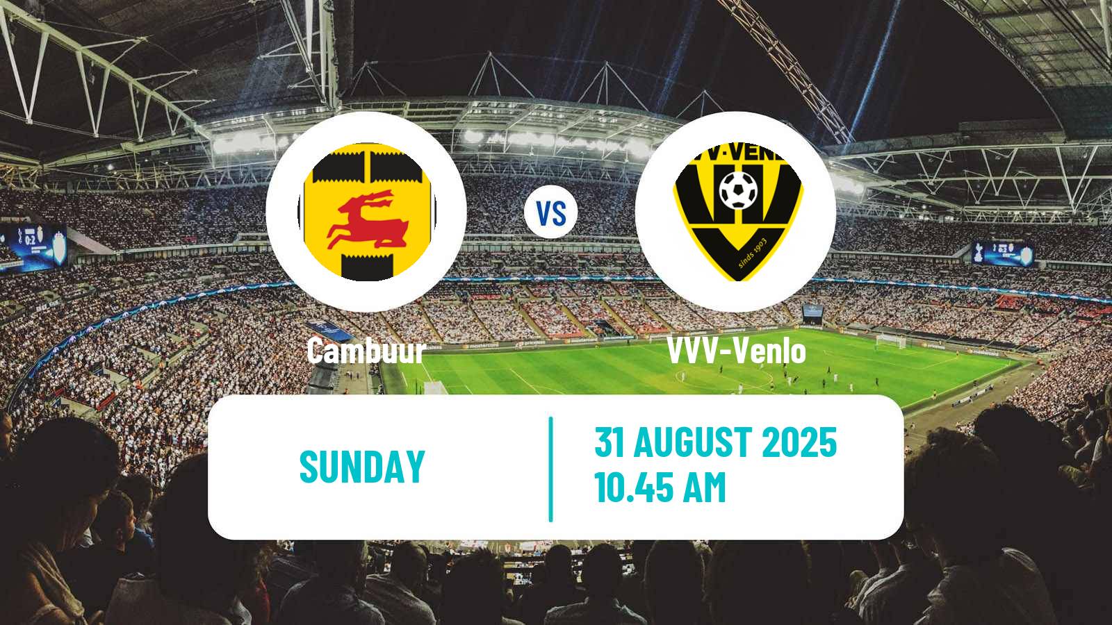 Football Dutch Eerste Divisie Cambuur - VVV-Venlo