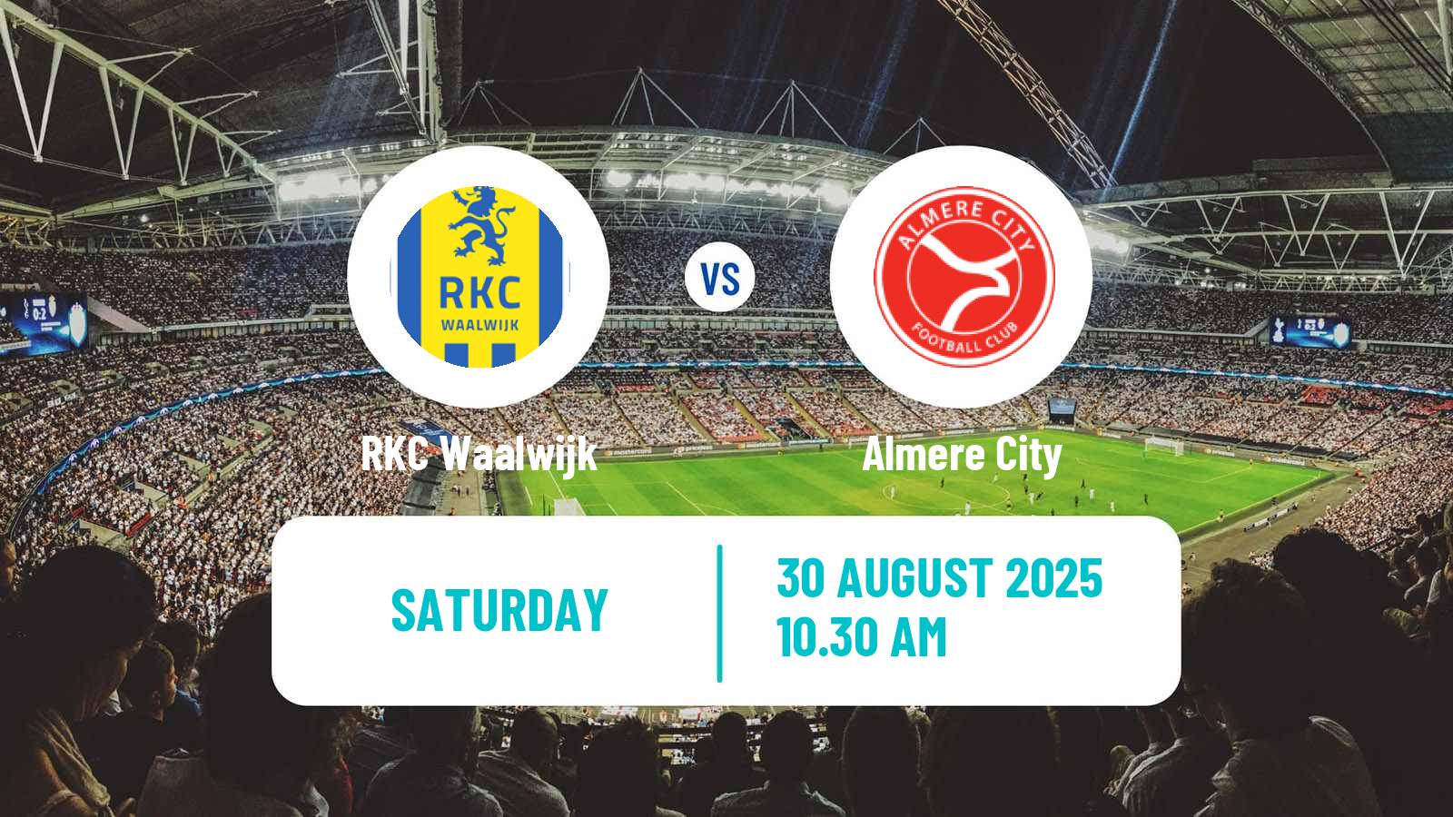 Football Dutch Eerste Divisie Waalwijk - Almere City
