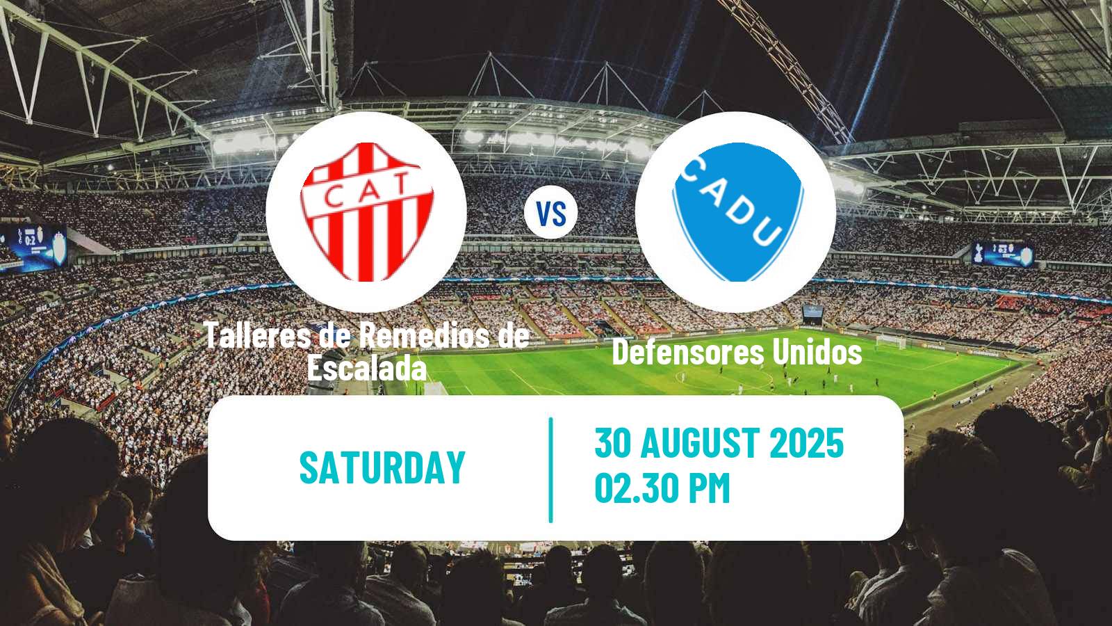 Football Argentinian Primera Nacional Talleres de Remedios de Escalada - Defensores Unidos
