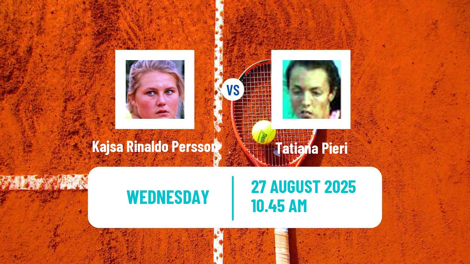 Tennis ITF W50 Bytom Women Kajsa Rinaldo Persson - Tatiana Pieri